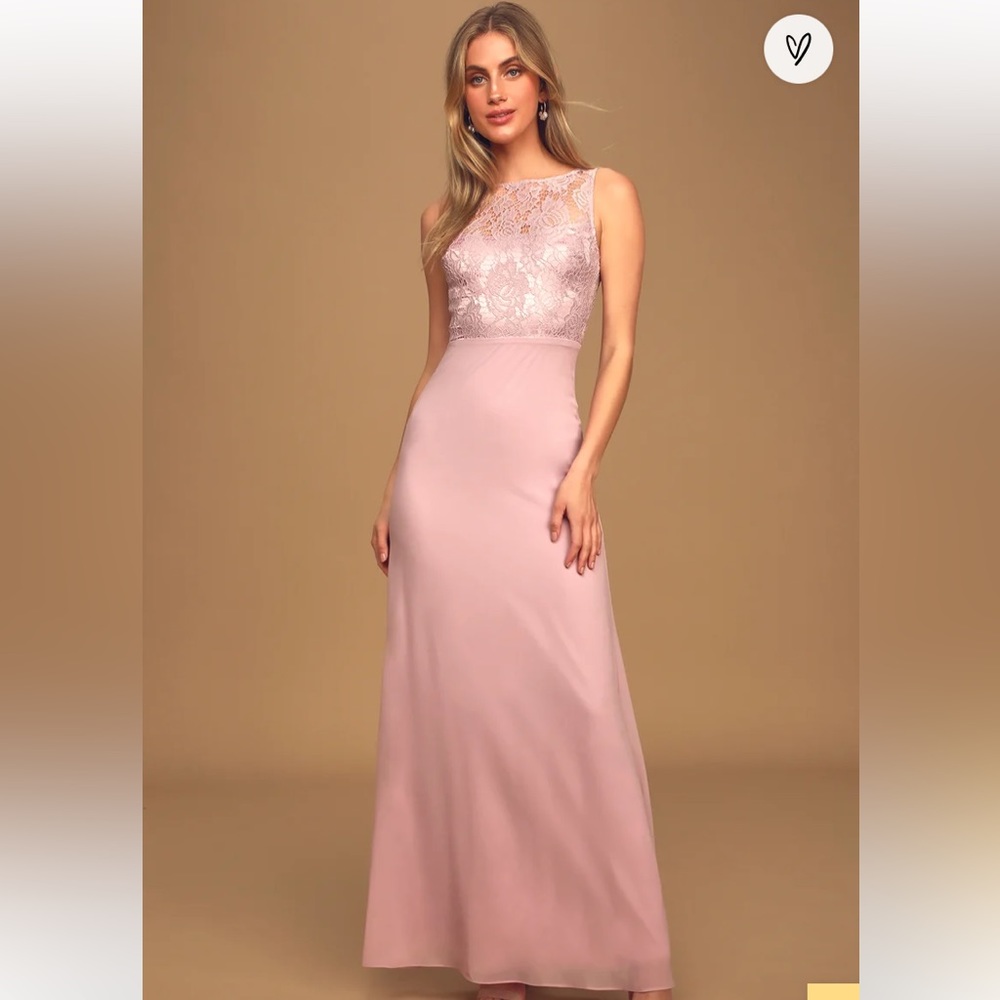 Lulus formal dress with lace top